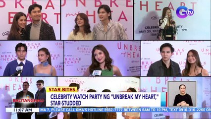 Celebrity watch party ng "Unbreak My Heart," star-studded | BT
