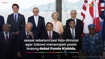 Pemimpin Negara Sibuk Panggil Jokowi di Sesi Foto KTT G7