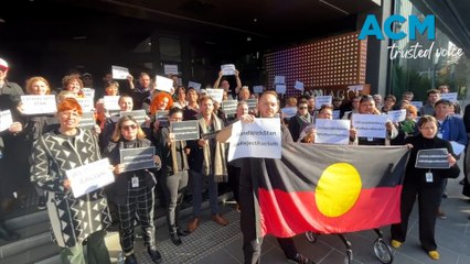'We reject racism': ABC staff walk out to stand with Stan Grant