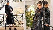 Cannes 2023 Red Carpet : Shruti Hassan All Black Leather Look Viral | Boldsky