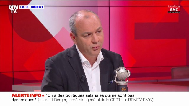 Grilles salariales en dessous du Smic: pour Laurent Berger, il y a une absence de reconnaissance salariale dans certaines entreprises