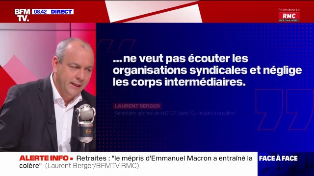 Laurent Berger: J'ai dit à Élisabeth Borne que la page de la réforme des retraites n'est pas tournée