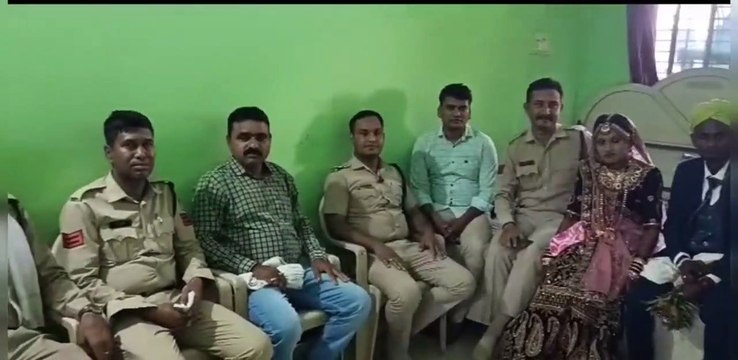 The police got the daughter of a poor rag picker married