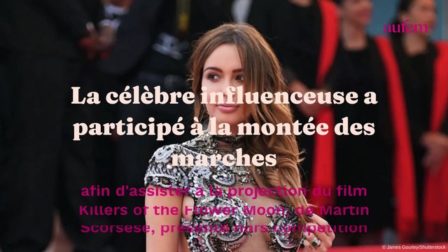 Cannes 2023 : Nabilla enflamme le tapis rouge avec un décolleté XXL