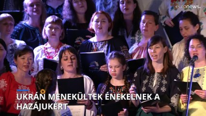 Csehország: ukrán menekültek énekelnek a hazájukért