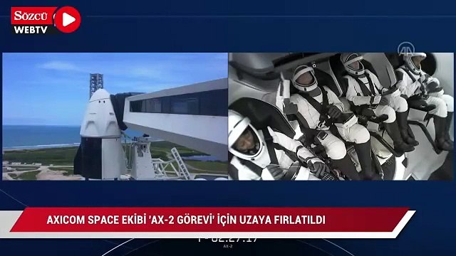 Axiom Space'in ekibi Ax-2 Görevi için Uluslararası Uzay İstasyonu'na fırlatıldı
