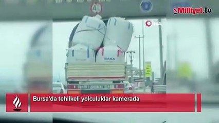 Bursa’da tehlikeli yolculuklar kamerada