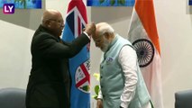 PM Narendra Modi यांच्या ग्लोबल लीडरशीपचा Fiji कडून सर्वोच्च पुरस्कार प्रदान करून गौरव