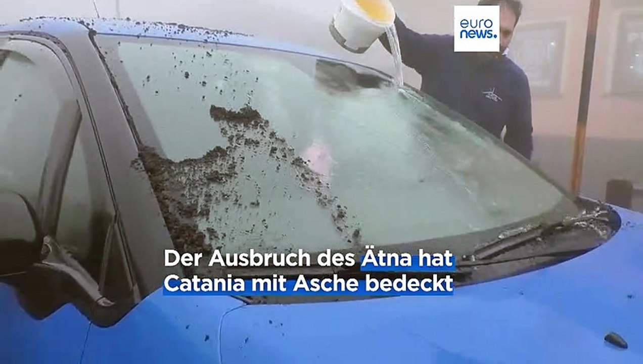 Ausbruch des Ätna: Vulkan hüllt Catania in Aschenebel