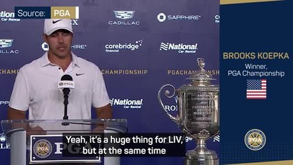 Koepka feels PGA win is a 'huge thing for LIV'