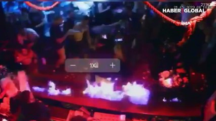 Taksim’deki gece kulübünde alev alev yandılar