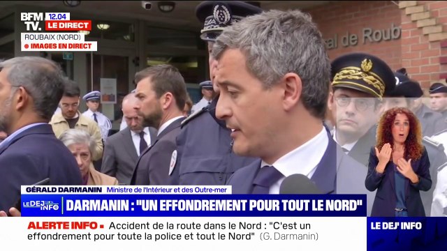 Mort de trois policiers dans le Nord: À notre connaissance, il n'y a pas eu de faute commise par les policiers , affirme Gérald Darmanin