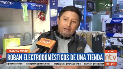 Roban electrodomésticos y dinero de una tienda del mercado La Ramada