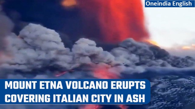 Italy: Mount Etna volcano erupts; halts flights to Sicily's Catania airport | Oneindia News