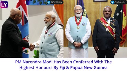 PM Narendra Modi Conferred With Fiji & Papua New Guinea’s Highest Civilian Honours