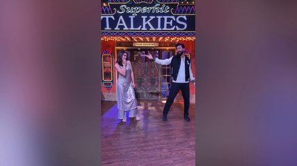 sara ali khan vicky kaushal spotted at the kapil sharma show set
