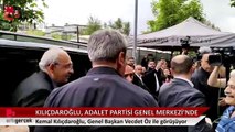 Kılıçdaroğlu ile Adalet Partisi Genel Başkanı Öz'ün görüşmesi başladı