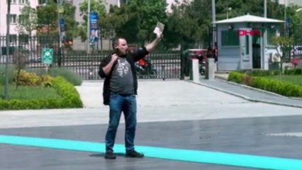 Anadolu Adliyesi'nde hareketli anlar! Boynuna silah dayadı