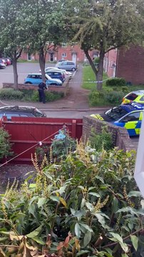Scene of the an incident where a teenager was stabbed in the neck in Bouverie Walk, Northampton