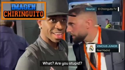 'Are you stupid?' - Real Madrid star Vinicius clashes with reporters