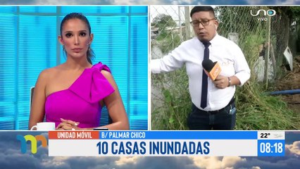 10 viviendas quedaron inundadas después de la intensa lluvia del fin de semana