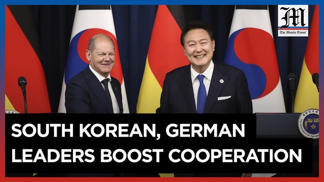 South Korean, German leaders agree to cooperate on supply chains, North Korea