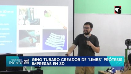El inventor Gino Tubaro brindó una charla a estudiantes del INCADE