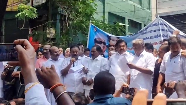 शराब त्रासदी सहित विभिन्न मुद्दों पर AIADMK ने निकाली रैली, DMK सरकार के खिलाफ नारेबाजी