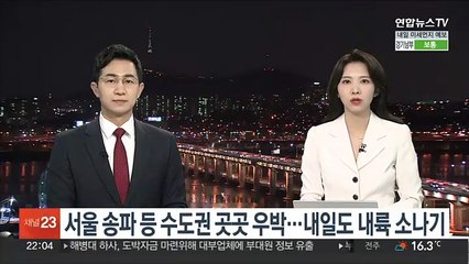 서울 송파 등 수도권 곳곳 우박…내일도 내륙 소나기