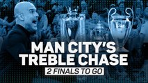 Manchester City's treble chase: one down, two to go!
