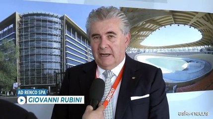 L'Ad di Renco Spa Rubini nel giorno della presentazione a Pesaro