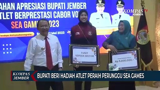 Atlet Jember Peraih Perunggu SEA Games Dihadiahi Motor dan Uang
