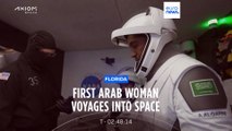 Saudi Arabia’s first female astronaut launched into space on SpaceX rocket
