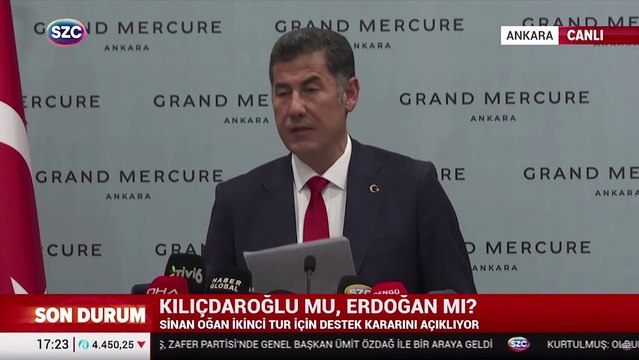 Sinan Oğan kararını açıkladı