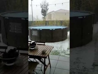 Impressionnante averse de grêles à Bouc-Bel-Air