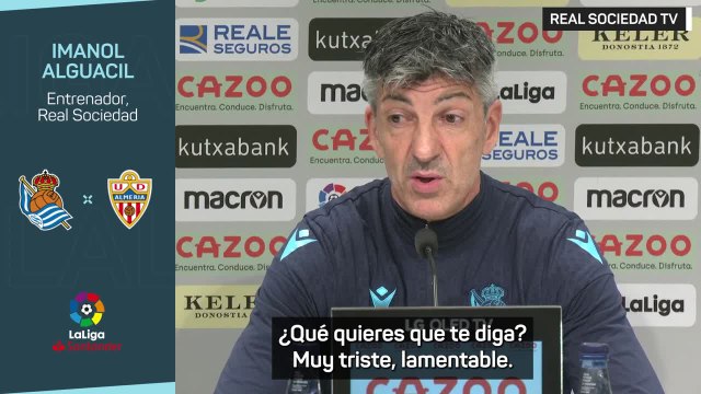 Imanol, sobre Vinicius; Muy triste, lamentable