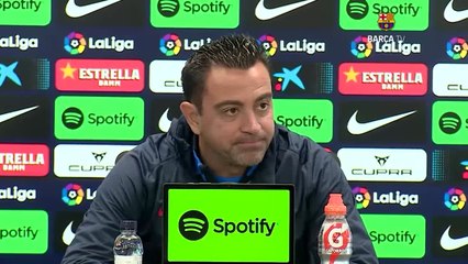 Rueda de prensa de Xavi, previa al Real Valladolid vs. Barcelona