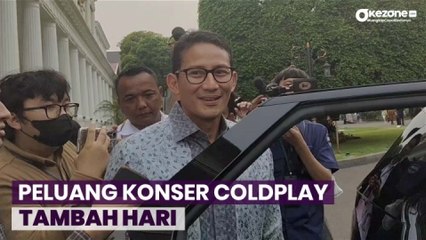 Soal Konser Coldplay Tambah Hari, Sandiaga: Kita Tunggu  Apakah Perminataan Dipenuhi