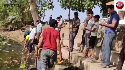 sidhi: two hours of hard work, the ghat became dazzling