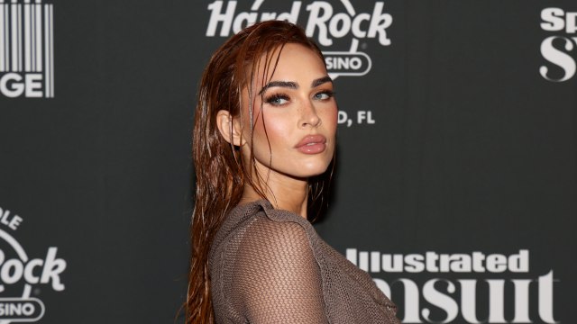 Megan Fox Wore a Plunging Netted Dress With Wet Hair on the Red Carpet