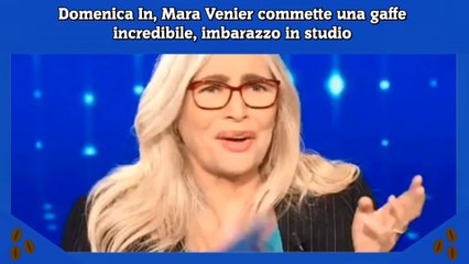 Download Video: Domenica In, Mara Venier commette una gaffe incredibile, imbarazzo in studio