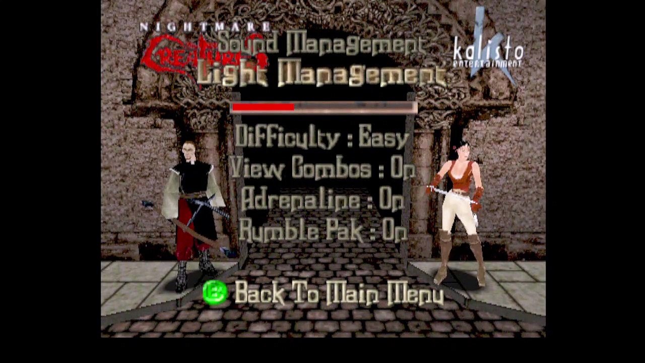 Nightmare Creatures (parte 1)-girovagando nella tenebrosa Londra. Nonostante la telecamera ballerina, i movimenti strambi e la mia "eccellente" abilità, Nightmare Creatures rimane, a parer mio, un ottimo titolo per Nintendo 64.