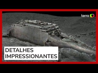 Titanic: mapeamento 3D mostra pela 1ª vez imagem completa do navio naufragado