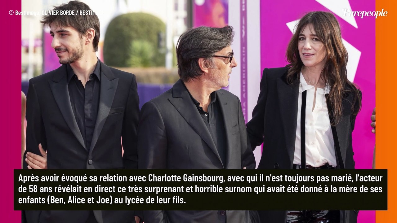 "C'est terrible" : Quand Yvan Attal révélait l'horrible surnom de Charlotte Gainsbourg au lycée de son fils