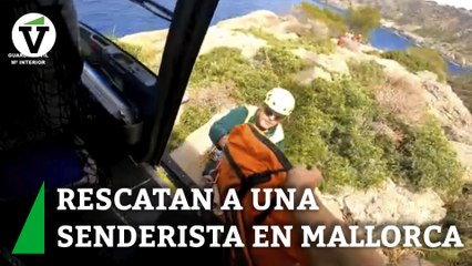 El espectacular rescate en helicóptero de una senderista en Mallorca