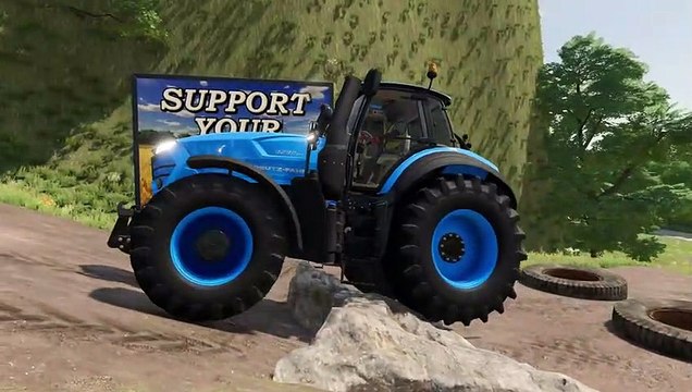 Farming Simulator 22 093 - COLORED DEUTZ-FAHR TRACTORS DEATH RUN