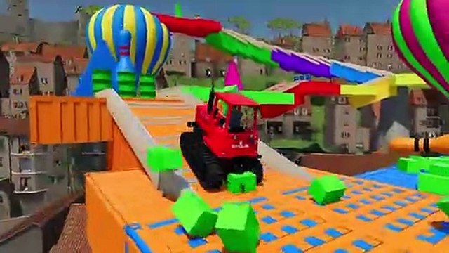 Farming Simulator 22 023 - COLORED NEW HOLLAND CATERPILLAR DEATH CLIMB PARKOUR