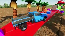 033 - COLORED DUMP TRUCKS DEATH RUN - Farming Simulator 22