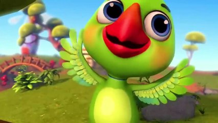 Main Tota Main Tota Hare Rang Ka Hun Dikhta Song _ Kids Parrot Poem