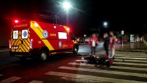 Motociclista fica ferido em acidente na Rua Minas Gerais